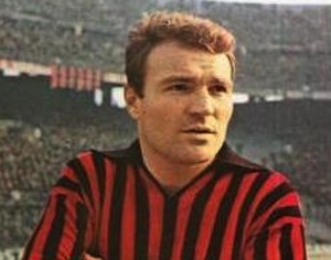 Josè Altafini con la maglia del Milan